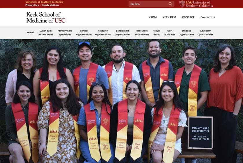 USC Primary Care Website